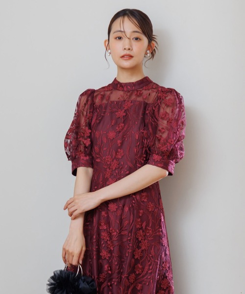 form forma（フォルムフォルマ） ドレス 3Dフラワーバックシャンドレス