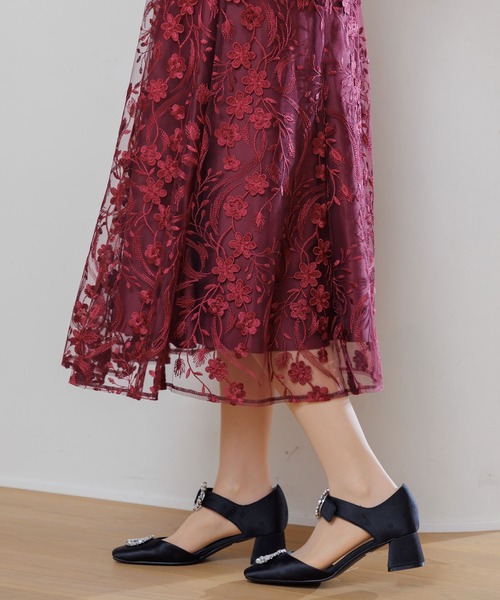 form forma（フォルムフォルマ） ドレス 3Dフラワーバックシャンドレス