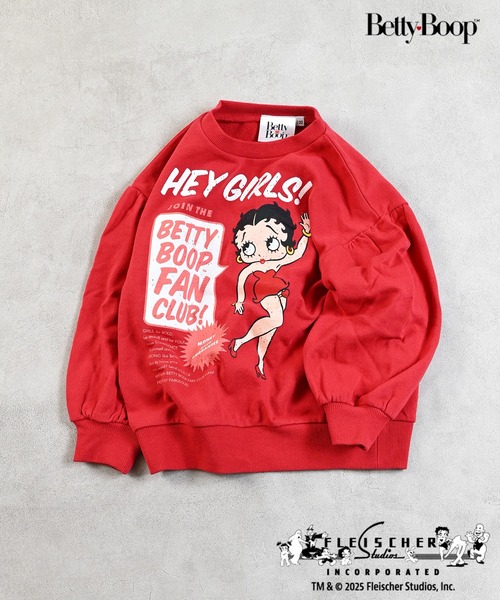 ヴィンテージ  Betty Boop ベティ・ブープ　レッドニットカーデ MUSINSA公式 | CNVS ベティブープ オーバーサイズ Vネック ニット