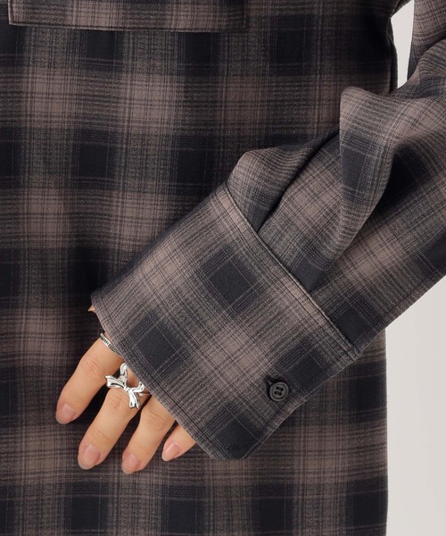 ブラウス シャツ オンブレチェックシャツ　581148 レディース Heather ブラウス シャツ オンブレチェックシャツ 581148