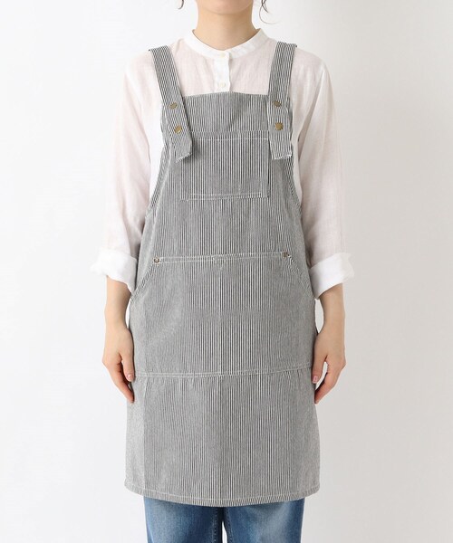 PointerBrand エプロン ヒッコリー USA製 ポインターブランド 212 KITCHEN STORE エプロン ヒッコリーストライプエプロン M BK