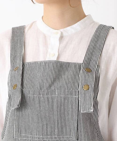 212 KITCHEN STORE エプロン ヒッコリーストライプエプロン M BK