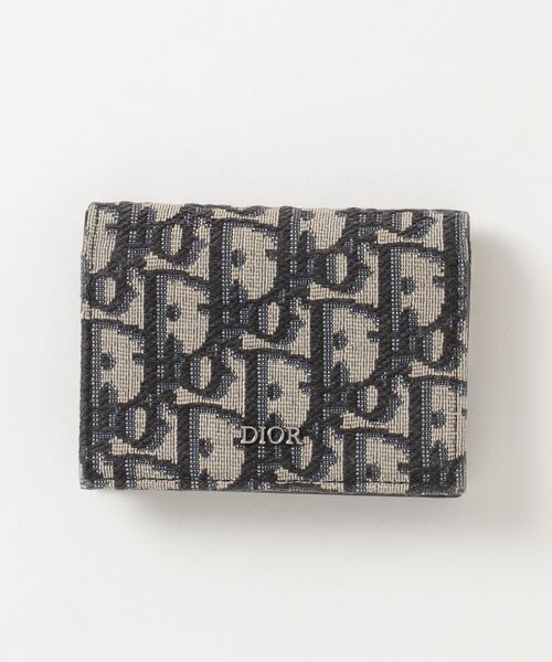 Dior カードケース Christian Dior 「Christian Dior」 カードケース - ブルー