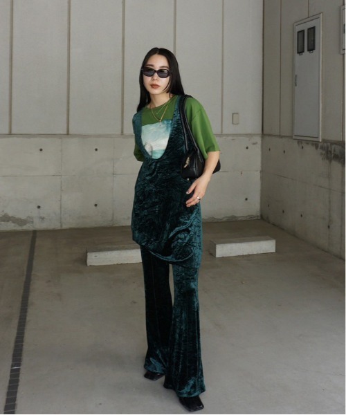 Ameri VINTAGE アメリヴィンテージ　セットアップ Ameri（アメリ） セットアップ VINTAGE LIKE VELOUR SET UP レディース