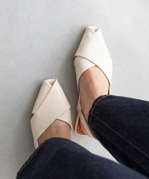 「menue」 フラットサンダル S アイボリー レディース_画像3