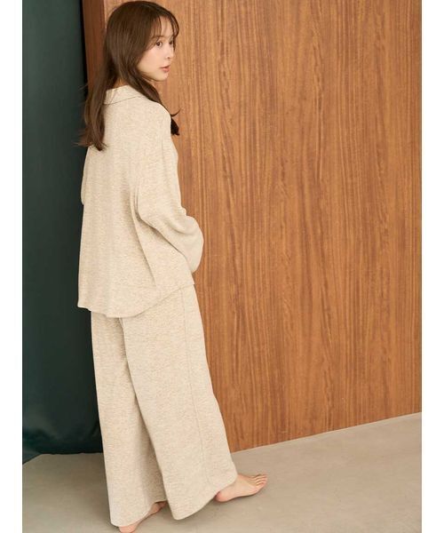 SNIDEL HOME パジャマ ルームウェア Bearポロセットアップ レディース