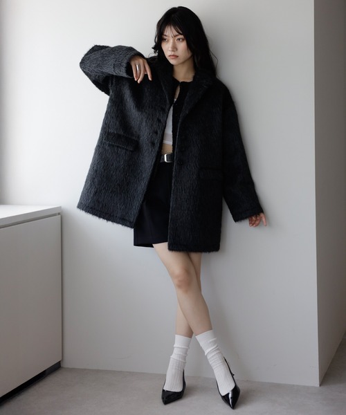 ENC コート アウター shaggy jacket coat / シャギージャコット
