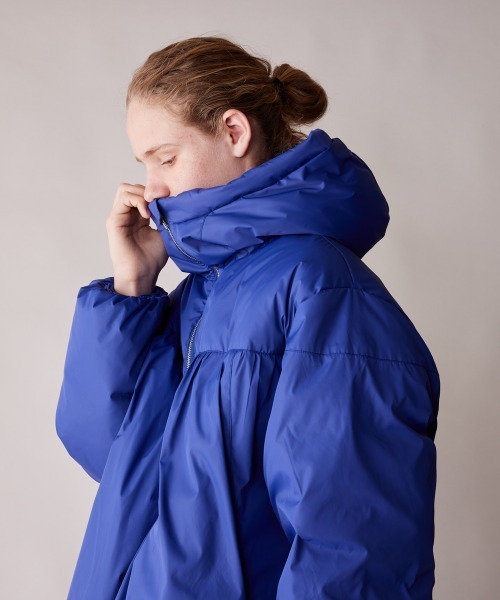 rehacer（レアセル） ダウンジャケット ダウン : Drape Gather Dolman