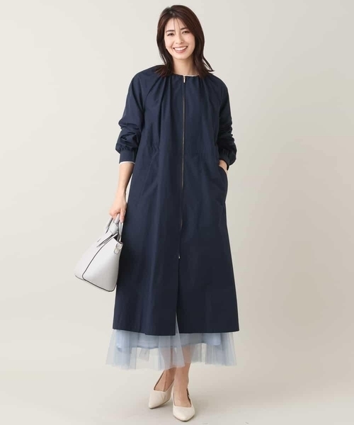 「a.v.v」 ノーカラーコート 40 ベージュ レディース_画像6