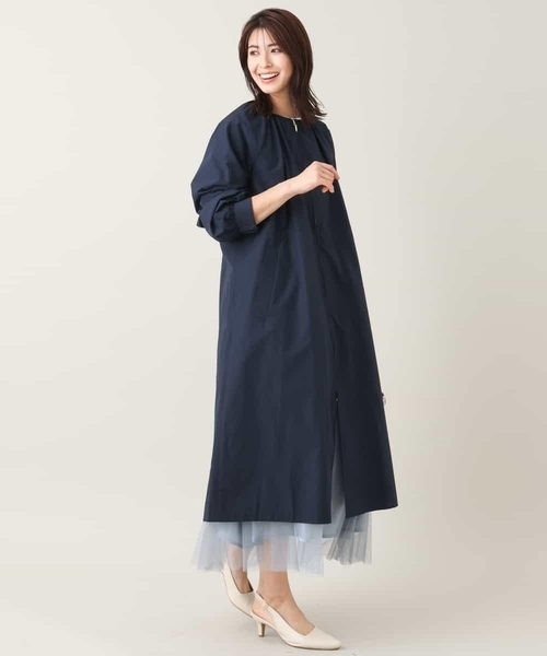 「a.v.v」 ノーカラーコート 40 ベージュ レディース_画像7