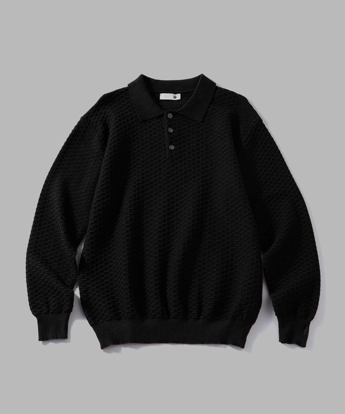 TOBEE ポロシャツ 「TOBEE」スキッパールーズ ニット ポロシャツ