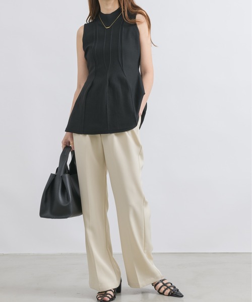 「NEUNA」 ノースリーブニット FREE アイボリー レディース_画像3