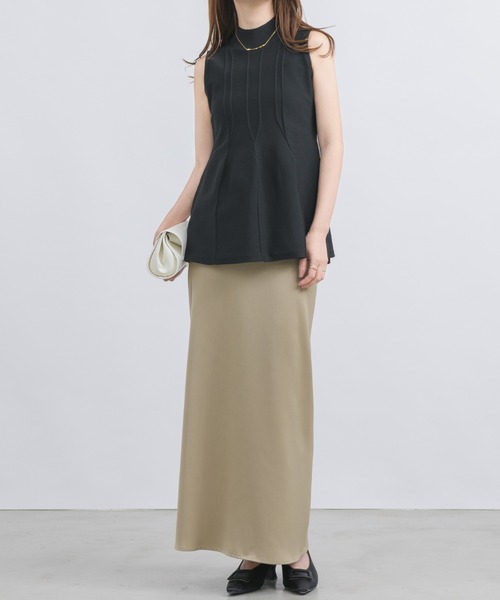 「NEUNA」 ノースリーブニット FREE アイボリー レディース_画像6