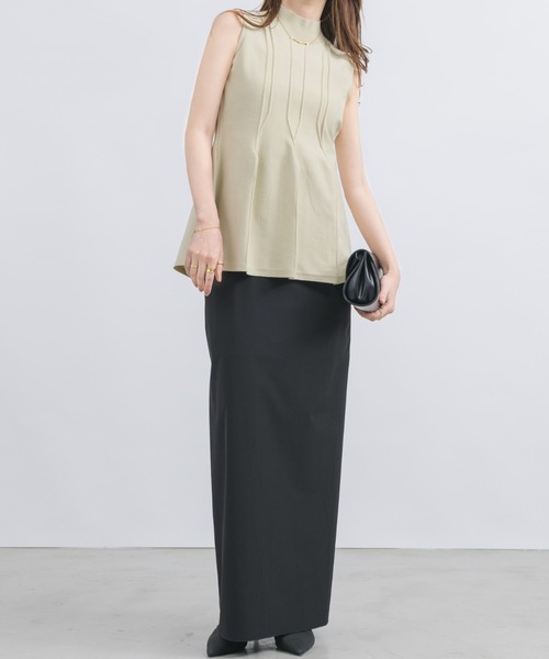 「NEUNA」 ノースリーブニット FREE アイボリー レディース_画像7