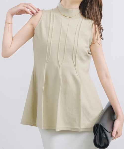 「NEUNA」 ノースリーブニット FREE アイボリー レディース_画像8
