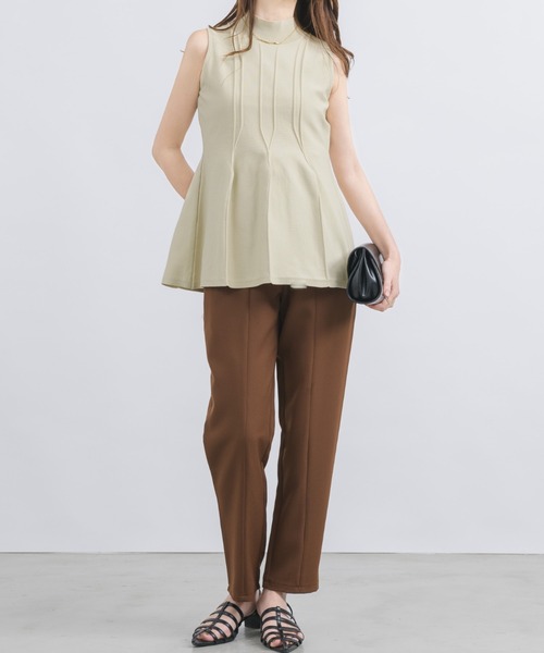 「NEUNA」 ノースリーブニット FREE アイボリー レディース_画像9