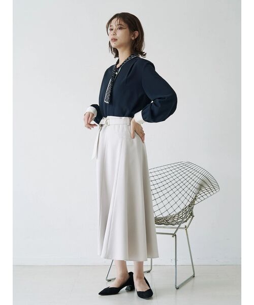 TONAL（トーナル） ブラウス シャツ スカーフタイパールブラウス