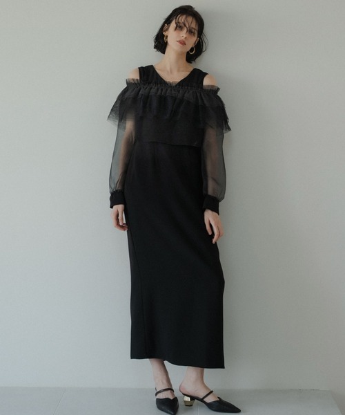 LE'RURE ドレス 3way tulle ruffles dress : ZOZOTOWN Yahoo!店 - 通販
