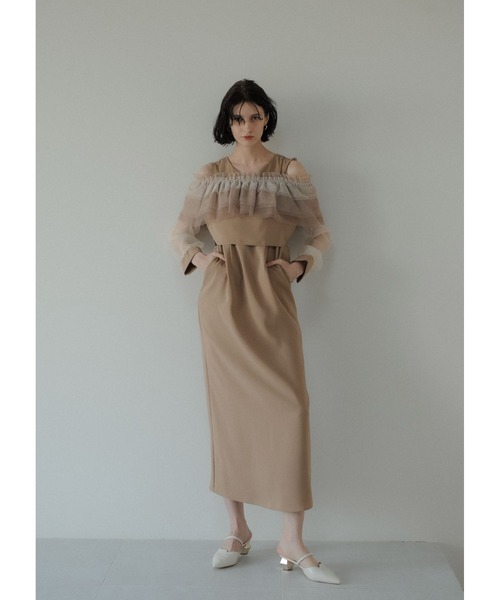 LE'RURE ドレス 3way tulle ruffles dress : ZOZOTOWN Yahoo!店 - 通販