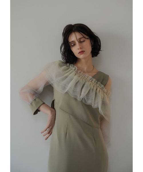 【新品】結婚式 お呼ばれ 二次会3way tulle ruffles dress LE'RURE ドレス 3way tulle ruffles dress : ZOZOTOWN Yahoo!店 - 通販