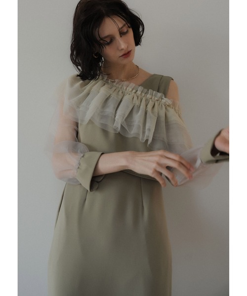 LE'RURE ドレス 3way tulle ruffles dress : ZOZOTOWN Yahoo!店 - 通販