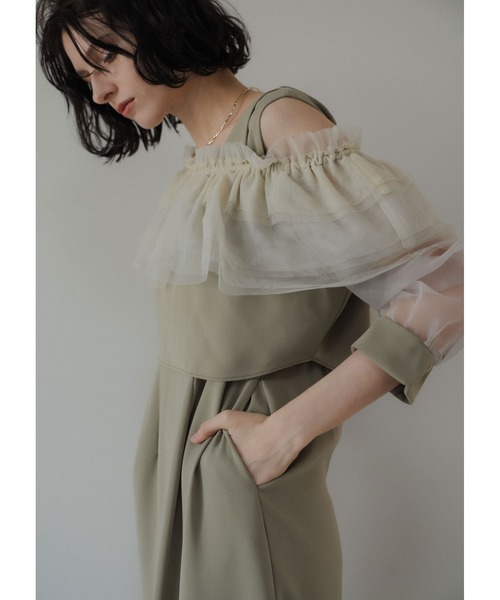 LE'RURE ドレス 3way tulle ruffles dress : ZOZOTOWN Yahoo!店 - 通販