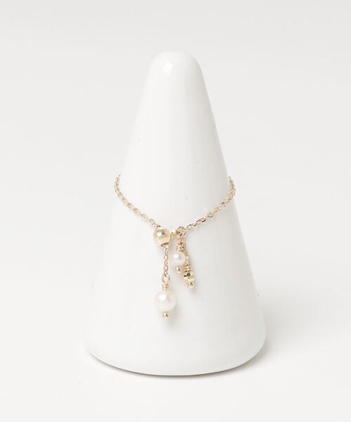 ハ*ル様 va Vendome Aoyama K10YG ✳︎パールリング✳︎フ va vendome aoyama 指輪 リング K10YG パール チェーンリング