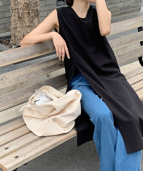 「CADBURY」 ノースリーブワンピース SMALL ベージュ レディース_画像4