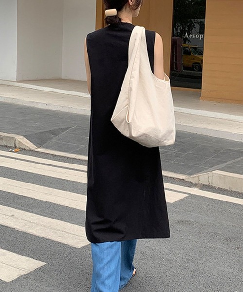 「CADBURY」 ノースリーブワンピース SMALL ベージュ レディース_画像6