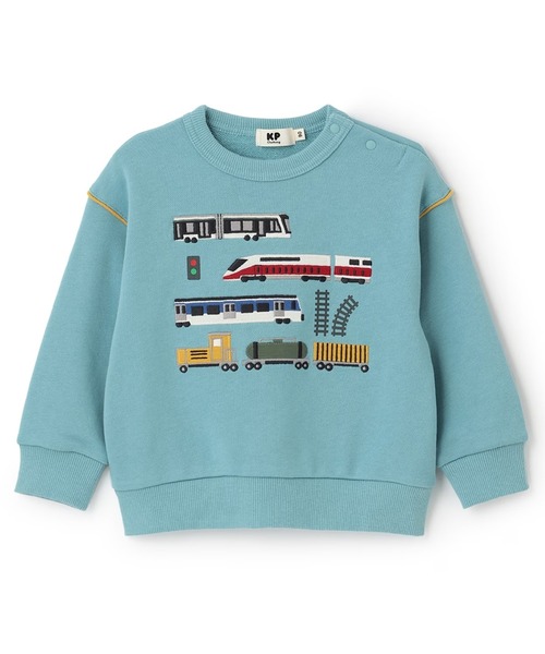 KP BOY（ケーピーボーイ） トレーナー 電車アップリケ トレーナー