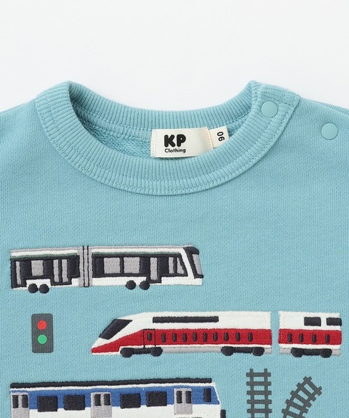 KP BOY（ケーピーボーイ） トレーナー 電車アップリケ トレーナー