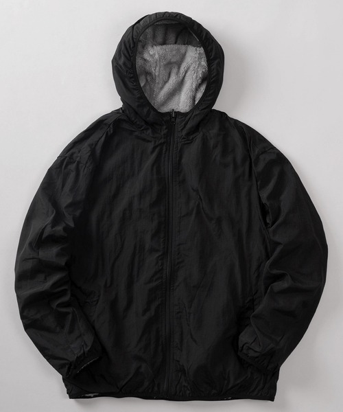 ブルゾン アウター 「81」ファーフリース × ナイロン リバーシブル