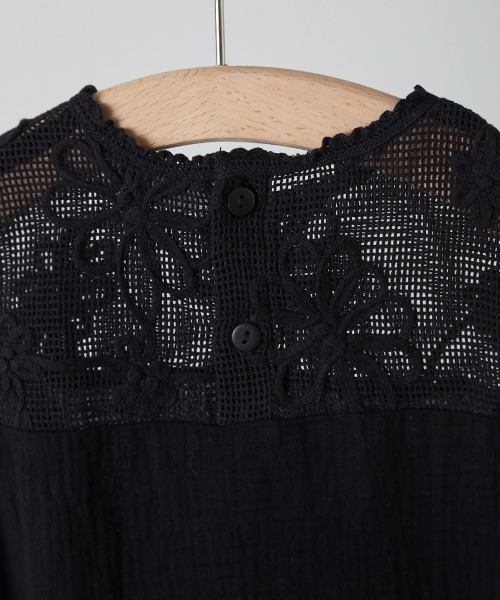 「riziere」 「KIDS」ノースリーブワンピース 100 ブラック キッズ_画像9