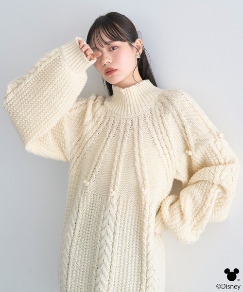 ♡Yoona Yoon♡ミッキー グレー 二着セット セーター レディース PUBLUX/Mickey Mouse＆Minnie Mouse/ミッキーマウス＆ミニーマウス