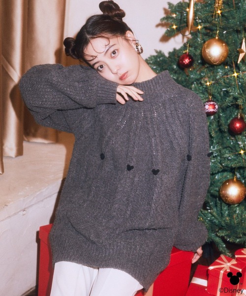 Disney（ディズニー） ニット セーター Disney/ポイントミッキー