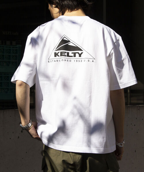 「KELTY」 半袖Tシャツ M ブラック メンズ_画像8