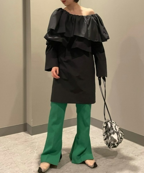 「FRAY I.D」 長袖ワンピース 1 ブラック レディース_画像5