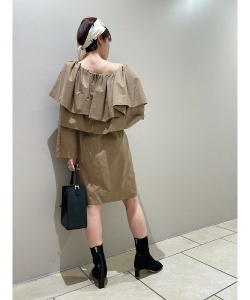 「FRAY I.D」 長袖ワンピース 1 ブラック レディース_画像7