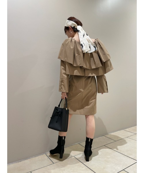 「FRAY I.D」 長袖ワンピース 1 ブラック レディース_画像8