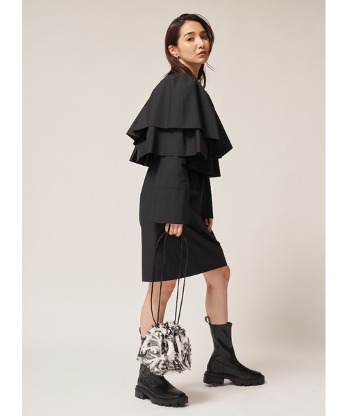 「FRAY I.D」 長袖ワンピース 1 ブラック レディース_画像9