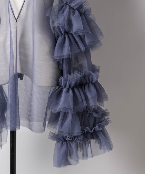 「LA BELLE ETUDE」 長袖ブラウス FREE ホワイト レディース_画像9