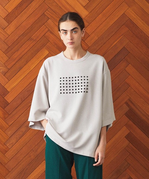 「SHAREEF」 半袖Tシャツ 2 グレー メンズの画像