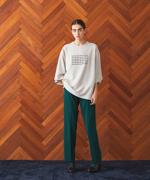 「SHAREEF」 半袖Tシャツ 2 グレー メンズの画像