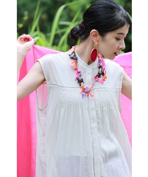 「CAWAII」 ノースリーブワンピース FREE ブルー レディース_画像7