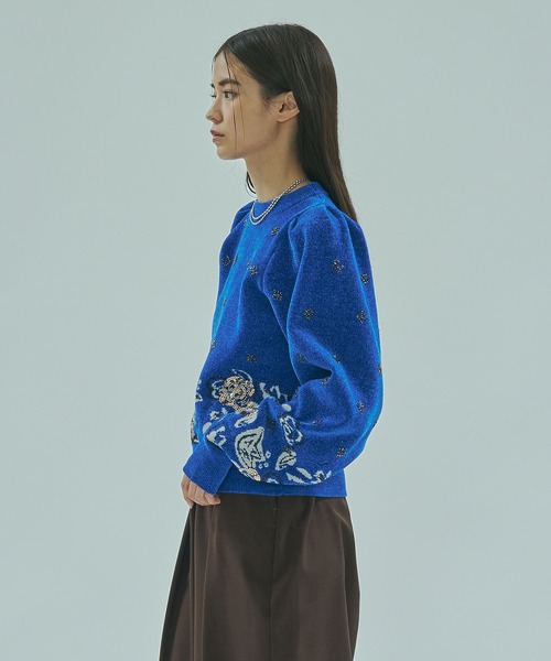 ROSE BUD（ローズバッド） ニット セーター (mici)BEADS and SEQUIN