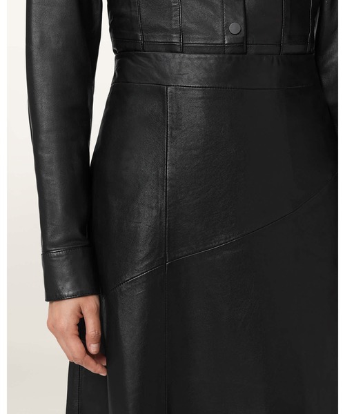 スカート GIA LEATHER MIDI SKIRT | GIA レザー ミディ スカートの画像