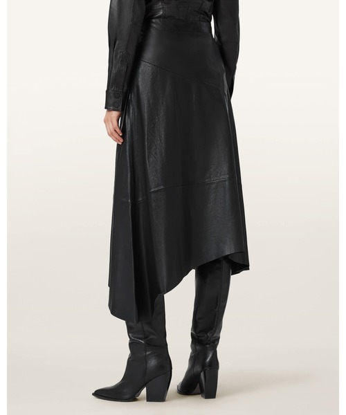 スカート GIA LEATHER MIDI SKIRT | GIA レザー ミディ スカートの画像