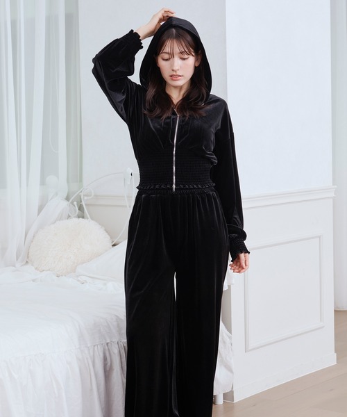 セットアップ velour set up /ベロアセットアップ レディース