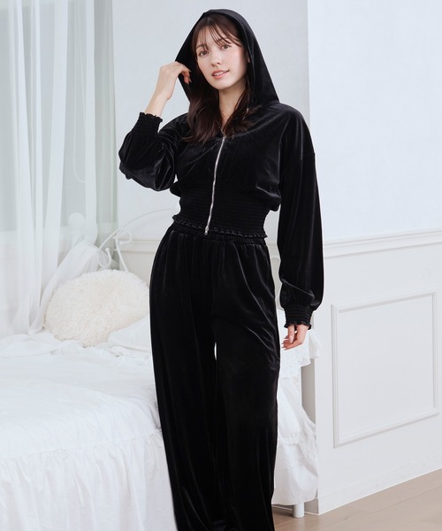 セットアップ velour set up /ベロアセットアップ レディース