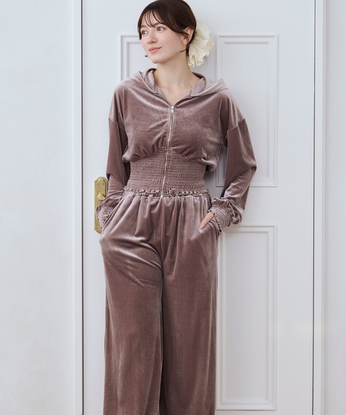 セットアップ velour set up /ベロアセットアップ レディース